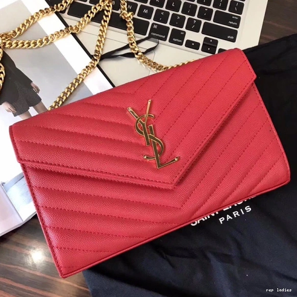 Repzbay REP YSL CHAIN WALLET MATELASSÉ CASSANDRE 0728